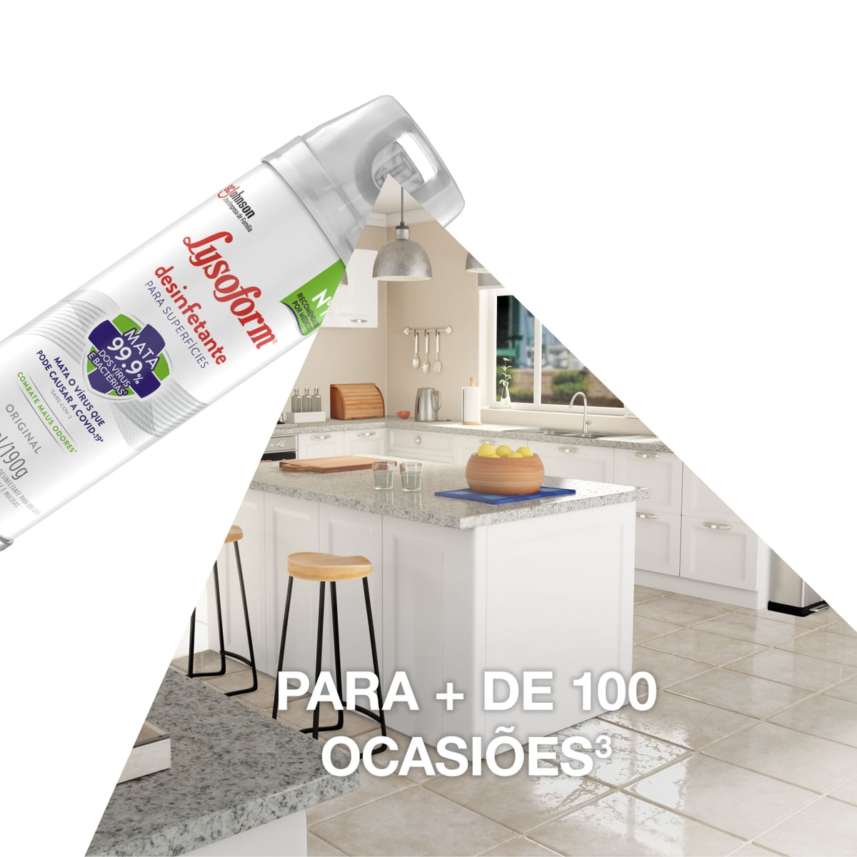 Desinfetante Aerossol Lysoform Citrus 360ml