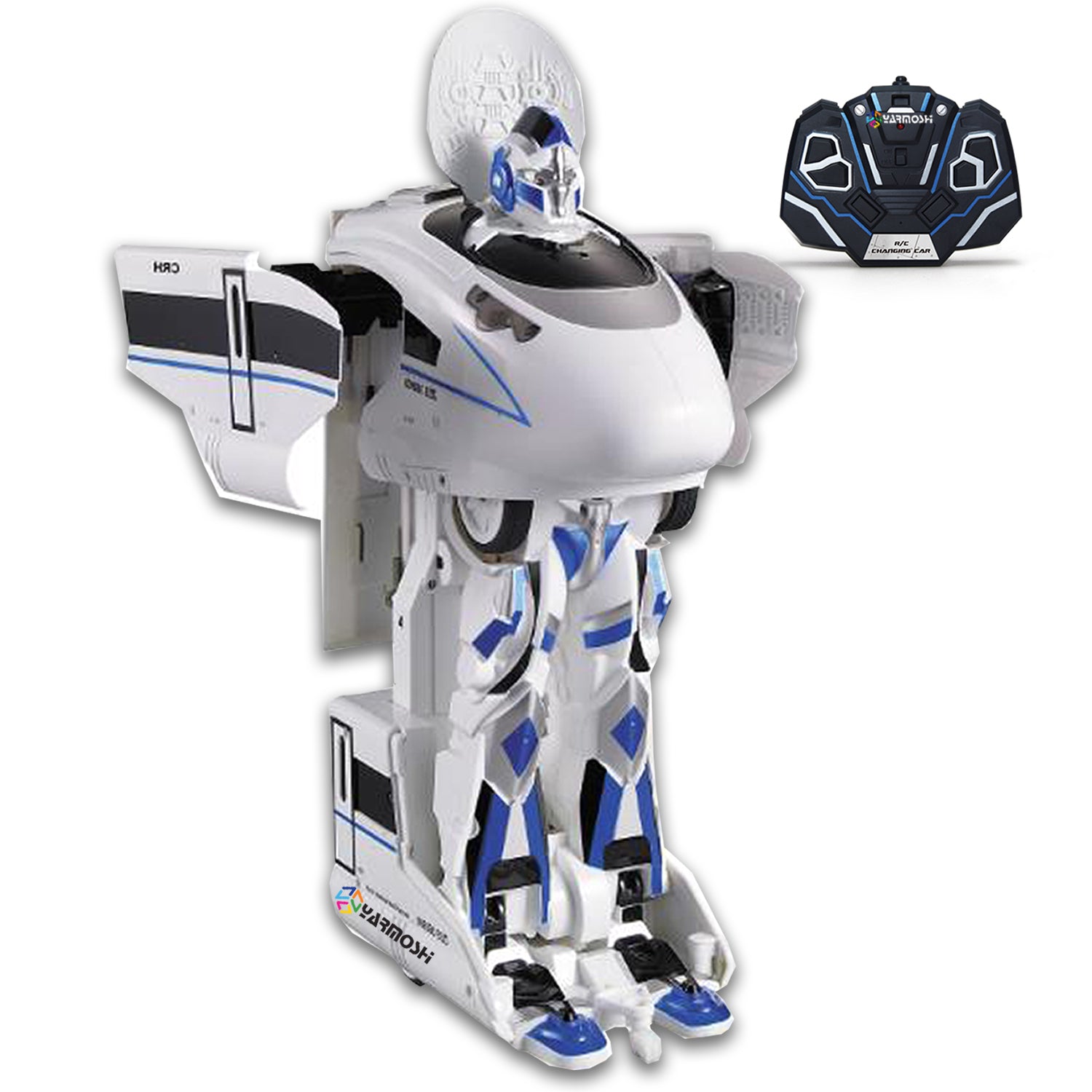 Yarmoshi Bullet Train High Speed Locomotive Robot Modern Voice Controlled Remote Control Gift for Kids Age 5+