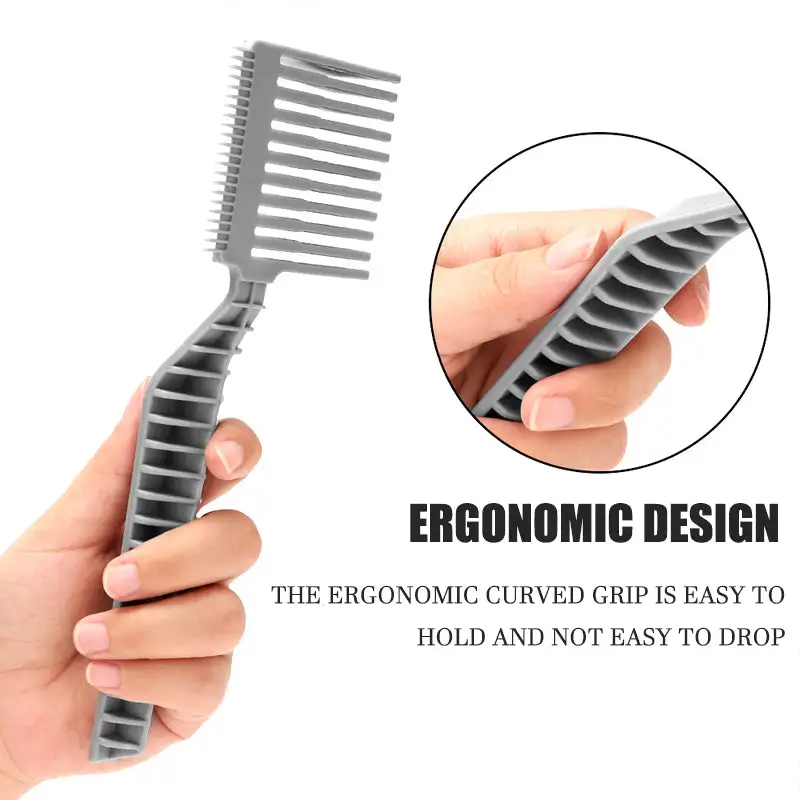 Men's Barber Comb Gradient Comb Oil Head Caliper Comb Long Handle Push