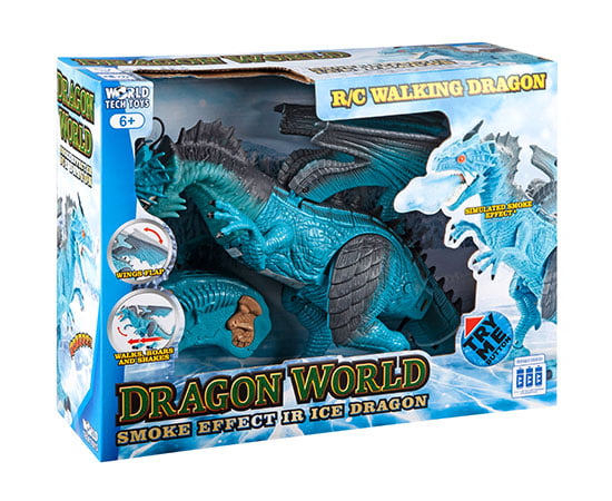 Dragon World Smoke Effect IR Walking Ice Dragon