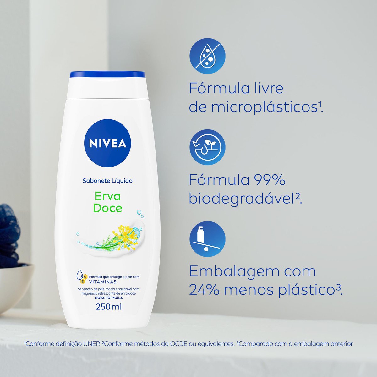 Sabonete Liquido NIVEA Erva Doce 250ml