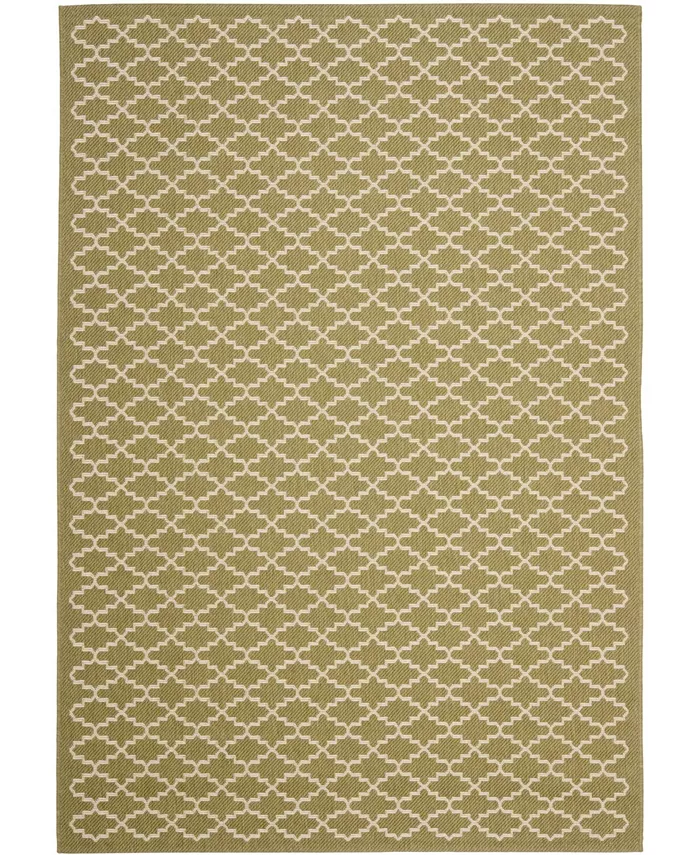 Safavieh Courtyard Green and Beige 6'7