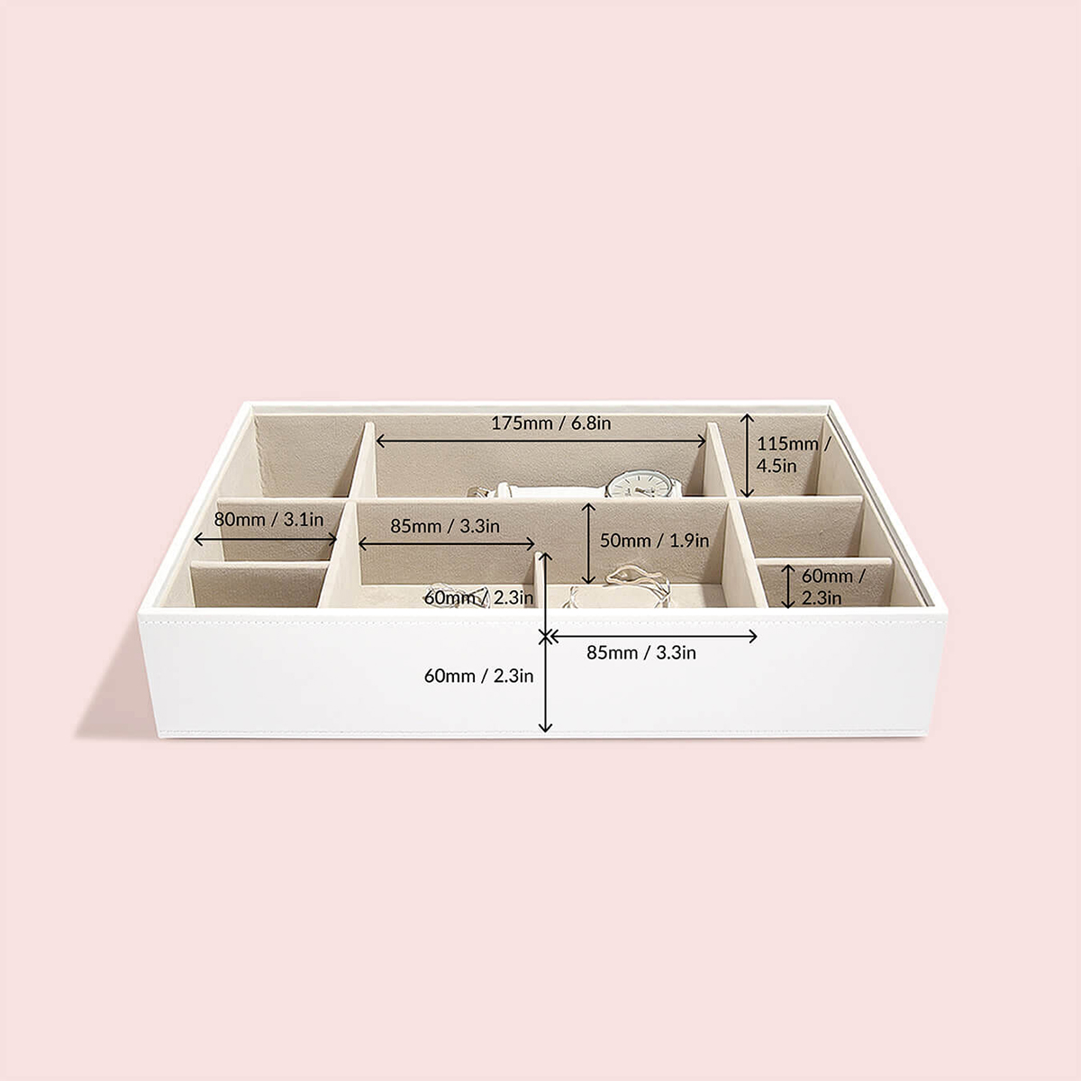 Stackers Supersize Deep 11Section Jewelry Tray