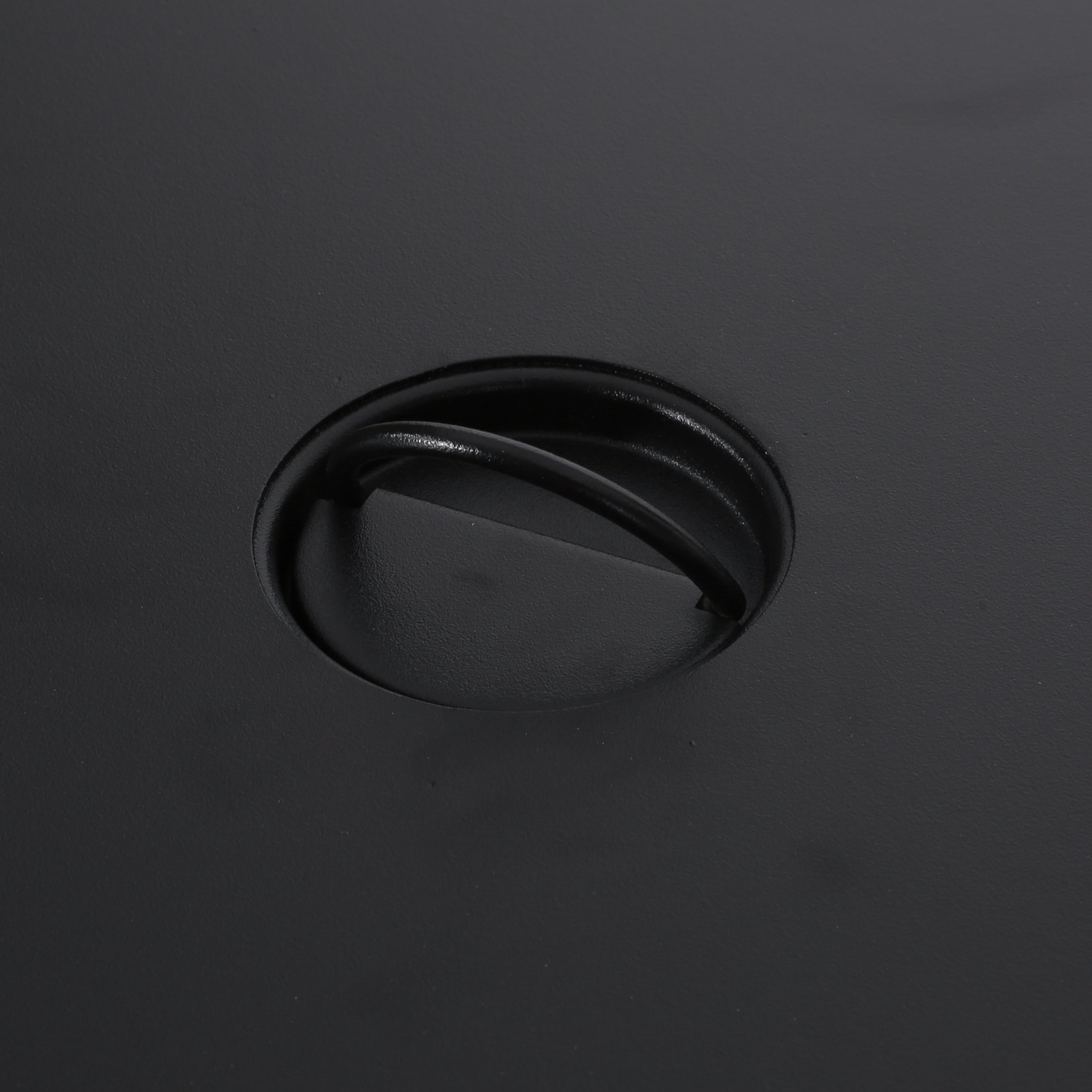 Farnsworth Outdoor 40,000 BTU Iron Square Fire Pit, Black