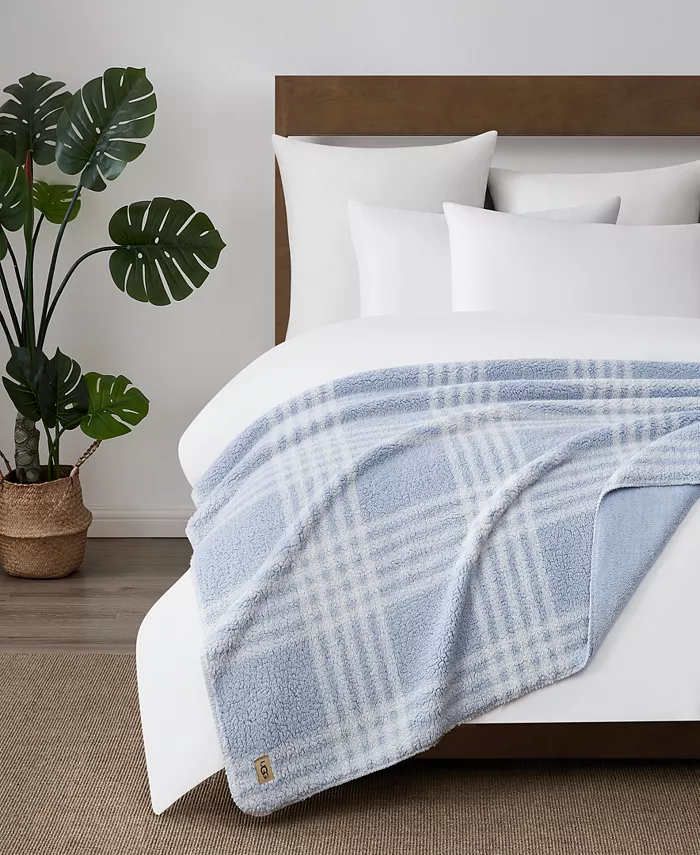 UGGandreg Billy Plaid Sherpa Throw， 70