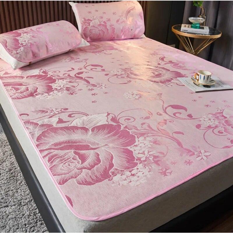 Pillow Top Éden Floral em Seda Gelo - Transforme Sua Cama em um paraíso de frescor!
