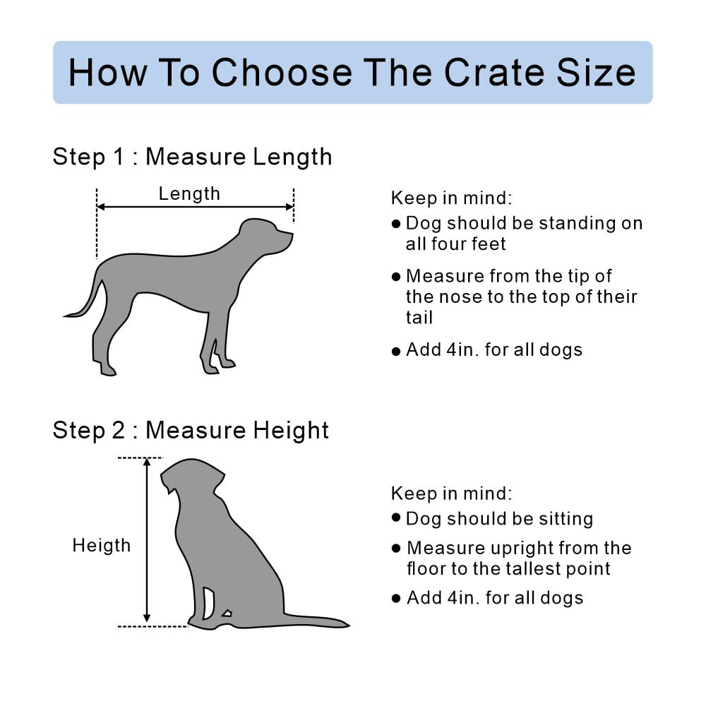 Unipaws Pet Crate End Table， Double Doors Wooden Wire Dog Kennel with Pet Bed， Weathered Gray