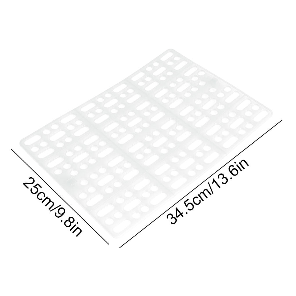 TureClos Anti-slip Pet Feet Mat Plastic Grids Pet Relax Pad Animal Cage Hole Cushion