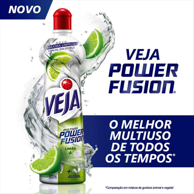 Limpador Multiuso Veja Power Fusion Limao 500ml
