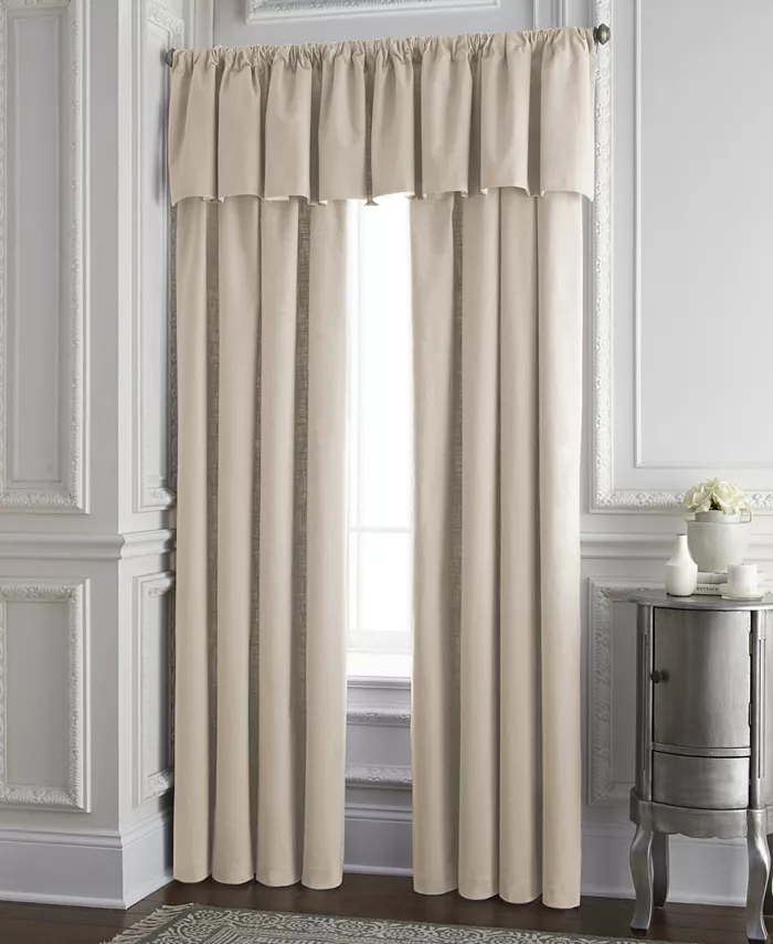 Colcha Linens Cambric Vanilla Lined Drapery Panel 52