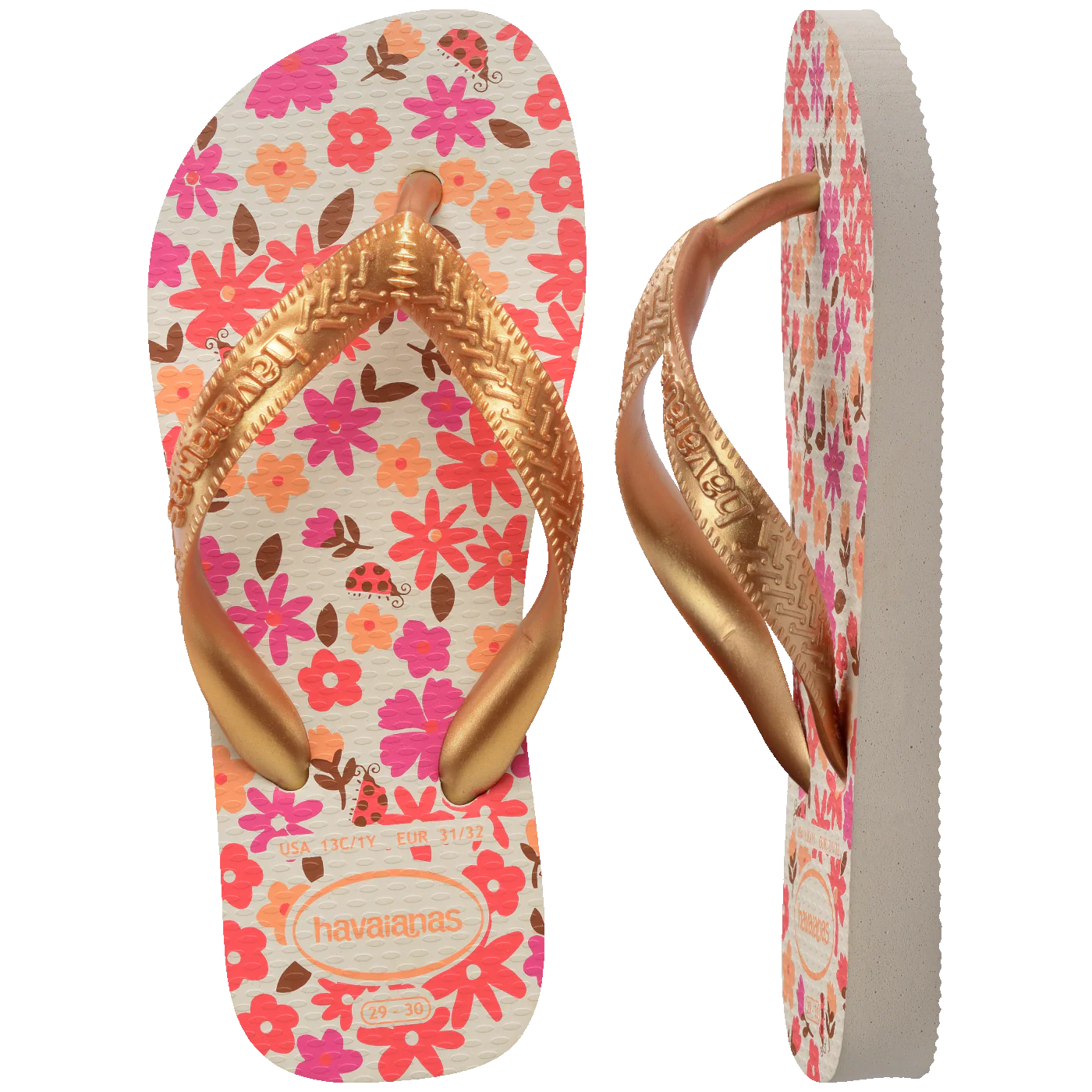 Chinelo Havaianas Infantil Flores