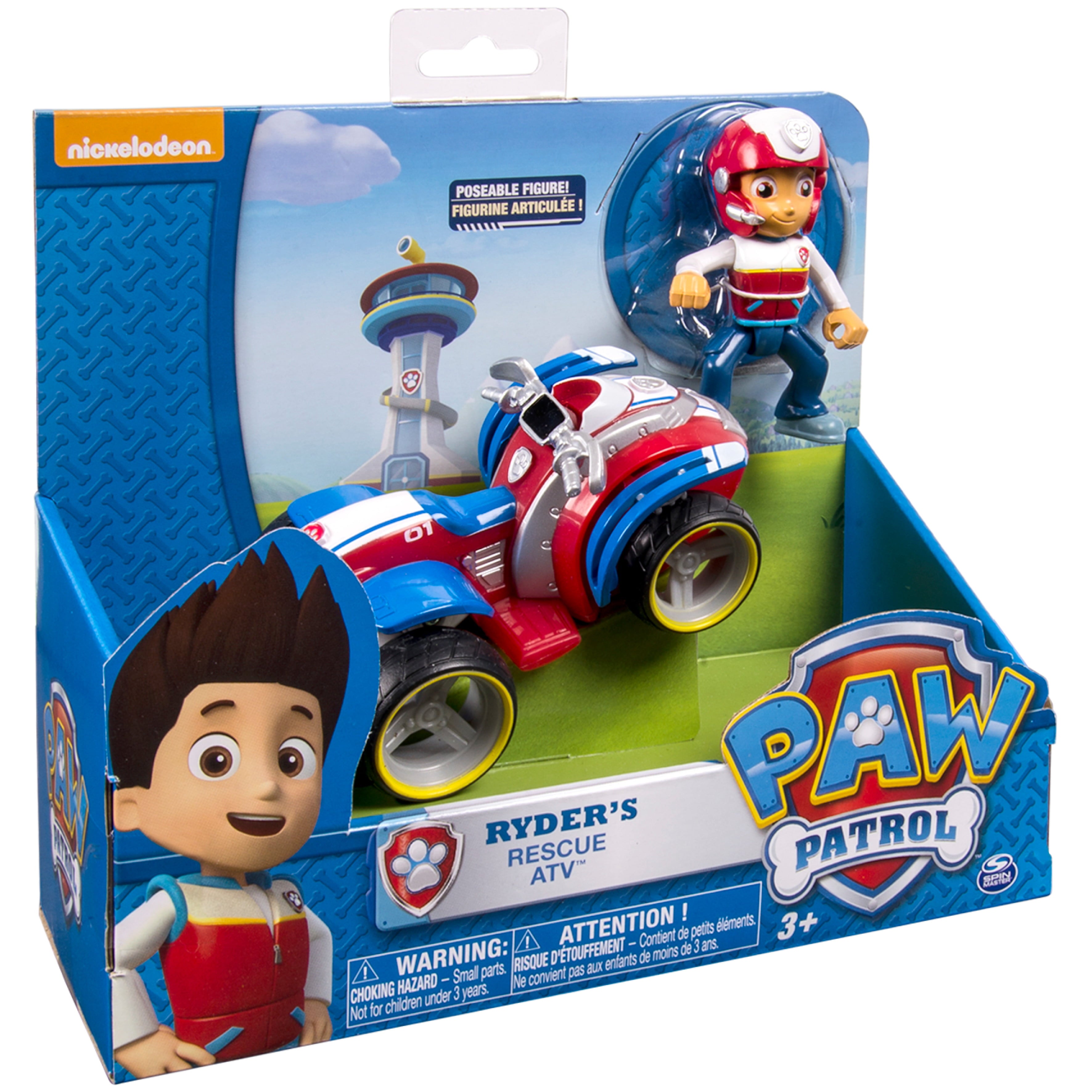 PAW Patrol Ryder's Rescue ATV， Vehicle and Figure， For Ages 3 and up