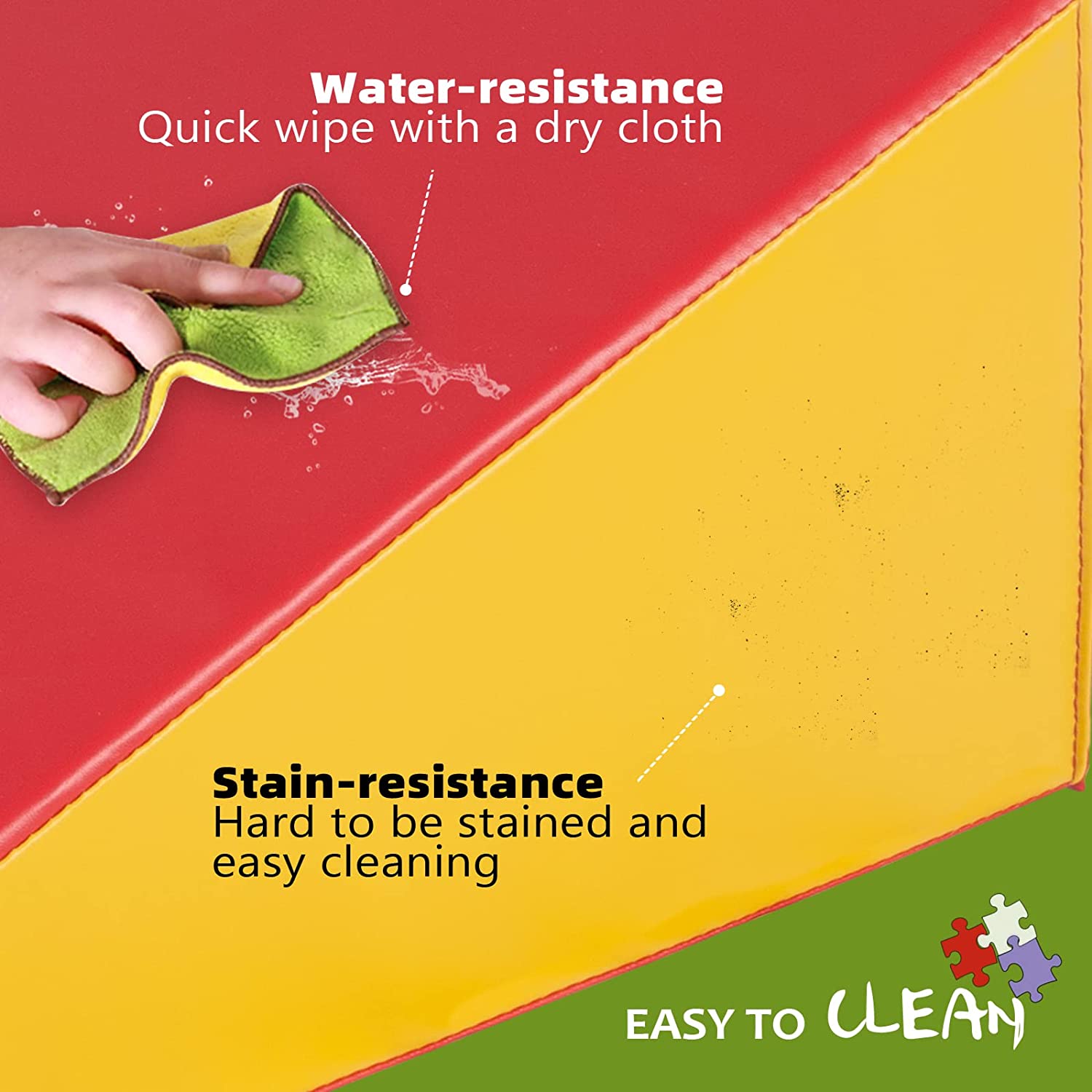 Polar Aurora 4PCS Single-Tunnel Foam Climber and Crawl Activity Play Set Soft Foam Toddler Stairs and Freestanding Indoor Active Play Structure for Toddlers and Kids， Easy to Assemble