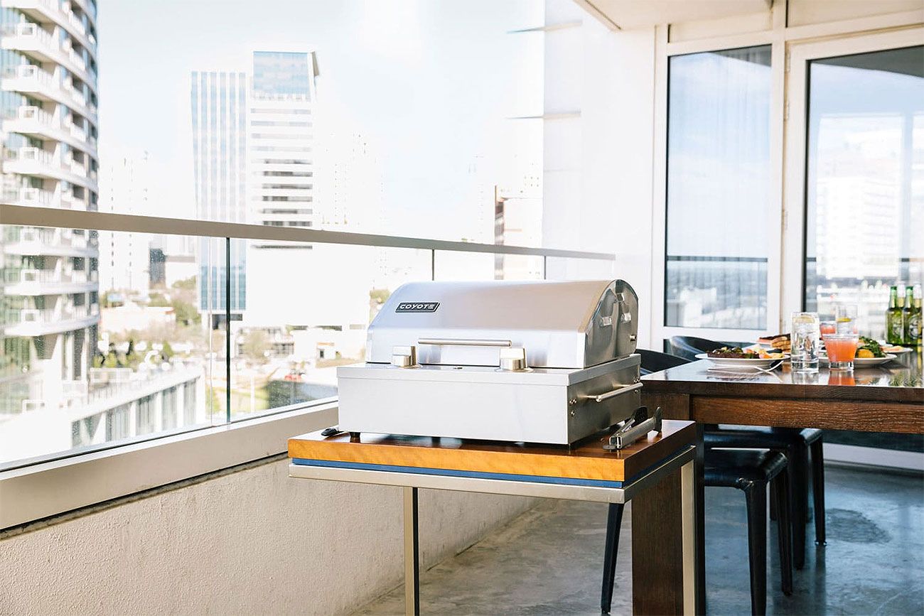 Coyote Stainless Steel Portable Electric Grill