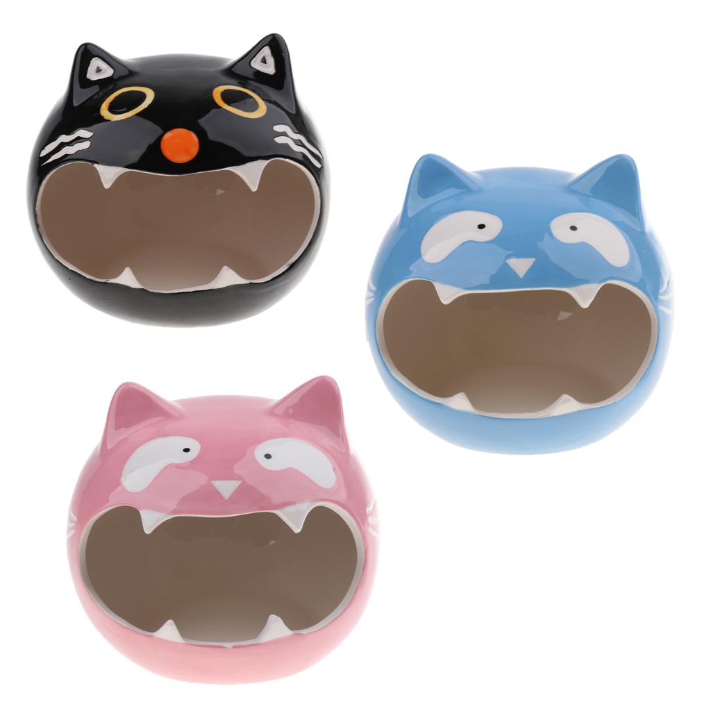 Adorable Cartoon Shape Hamster/Small Animal Hideout Hamster House Critter Bath Black