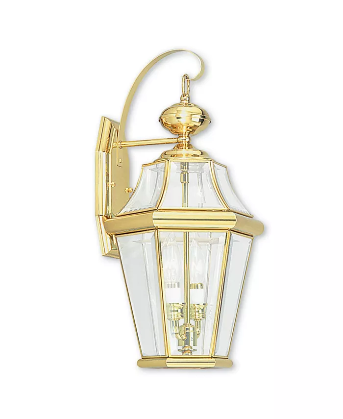 Livex CLOSEOUT!   Georgetown 2-Light Outdoor Wall Lantern