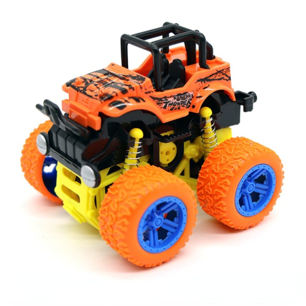 Car Model 4 Wheels Racing Game Dinosaur Off-road Vehicle Police Car Inertia Car Toy Toy Vehicles Pullback Car Action Figure ORANGE
