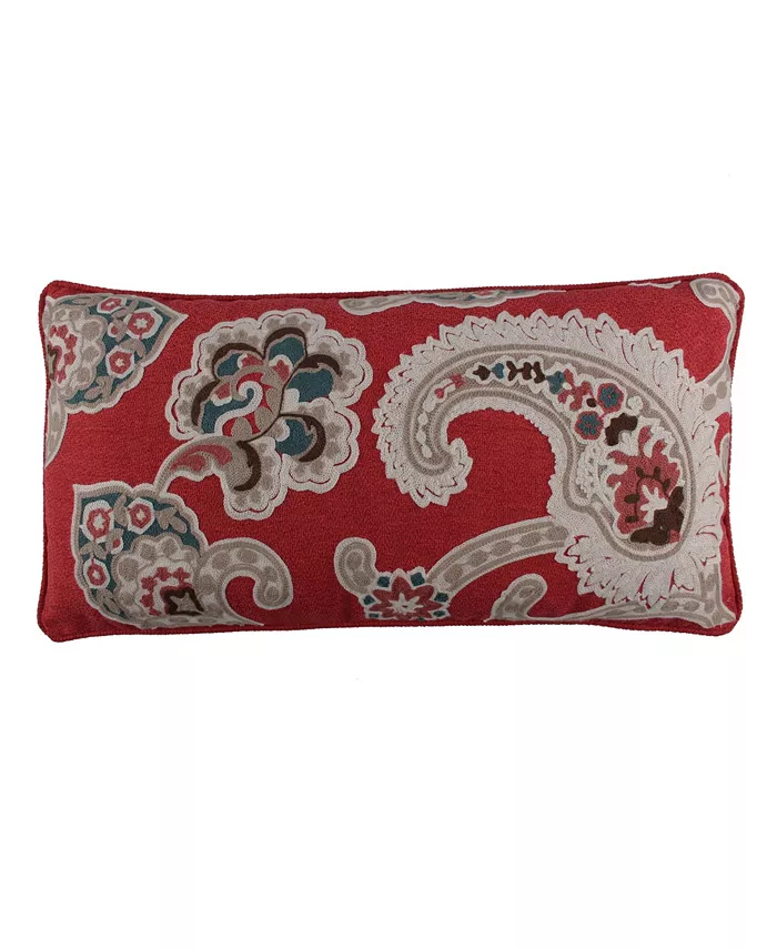 Levtex Astrid Paisley Embroidered Decorative Pillow， 12