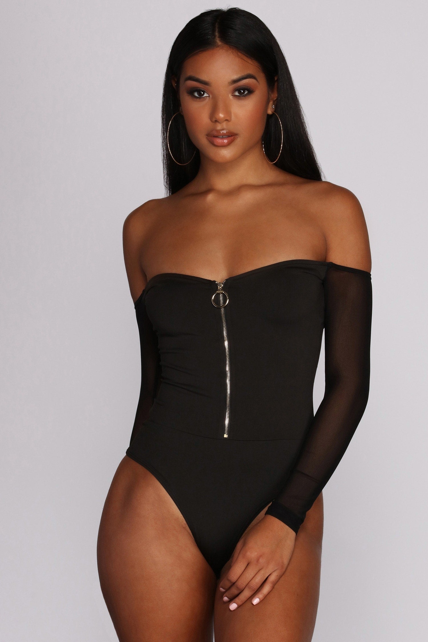 Zip In The Bud Bodysuit