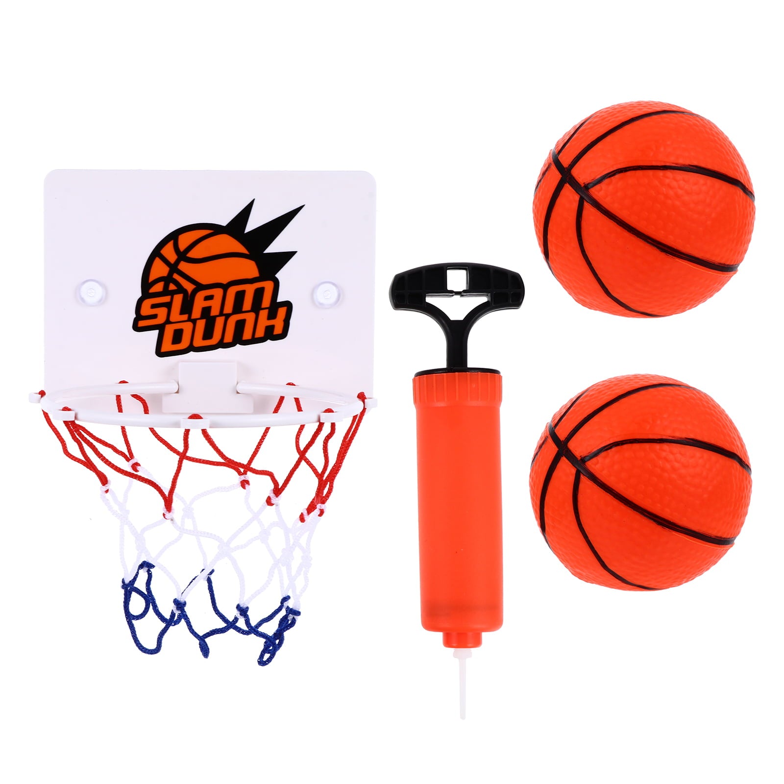 1 Set Plastic Toys Indoor Hanging Basketball Mini Basketball and Board