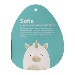 squishmallows sofia the unicorn - fantasy squad 7.5in kellytoy stuffed animal plush super soft