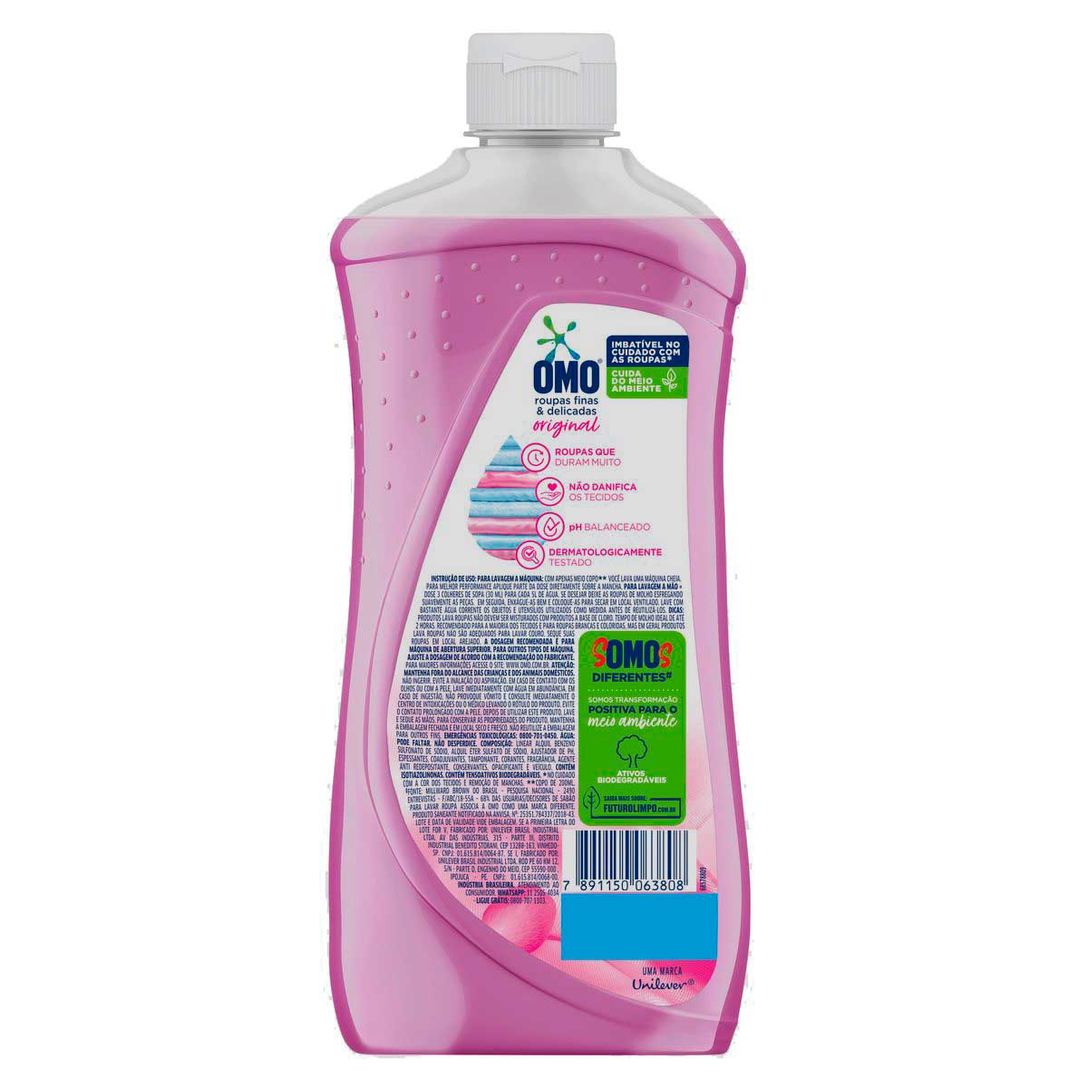Sabao Liquido OMO Roupas Finas e Delicadas Original 900 ml