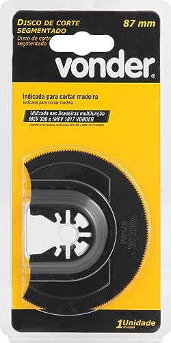 Disco De Corte Segmentado Para Madeira 87 Mm, Para Lixadeira Multifun??o,Mev 330, Vonder.