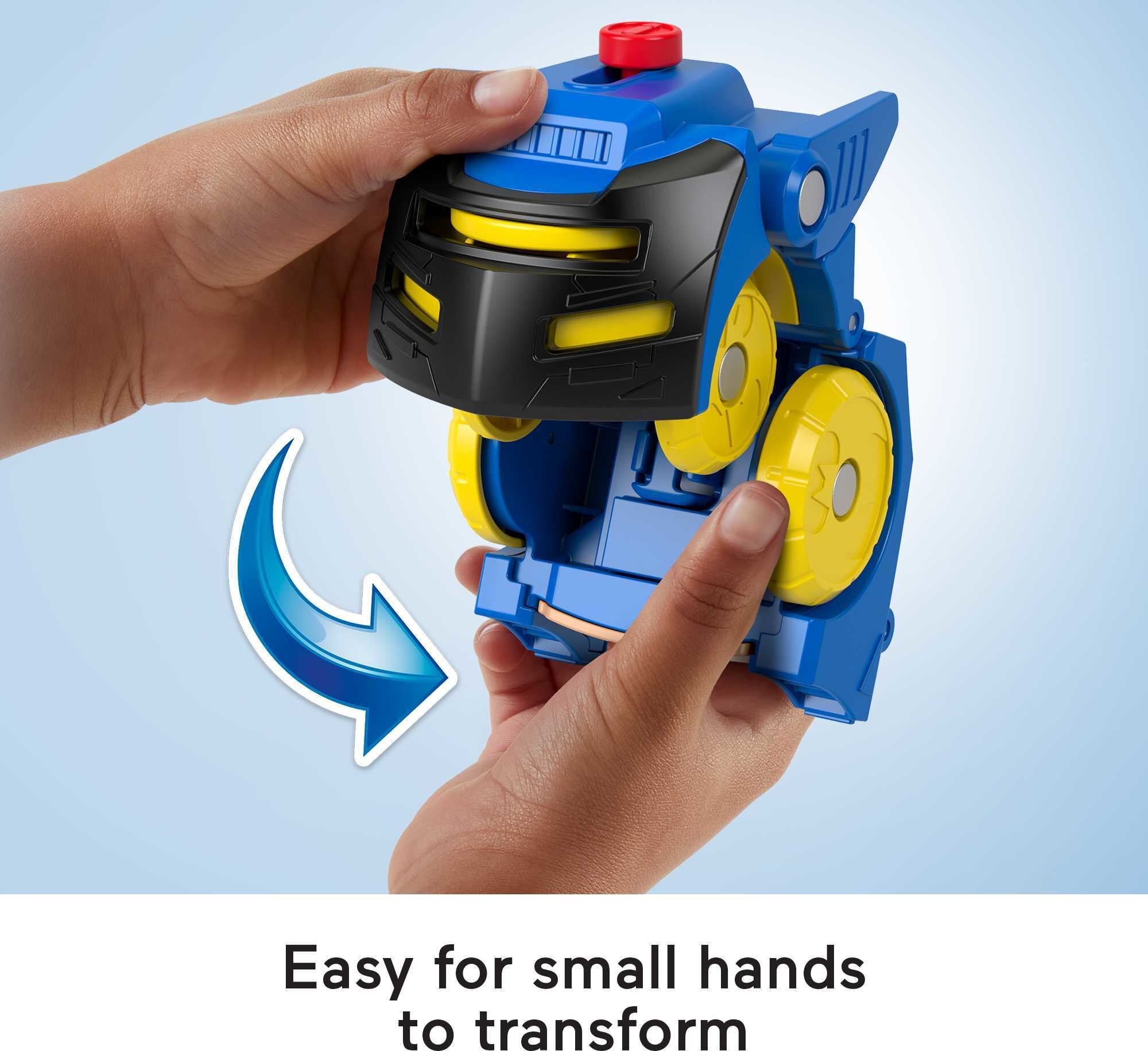 Imaginext DC Super Friends Head Shifters Batman Figure and Batmobile Vehicle Set