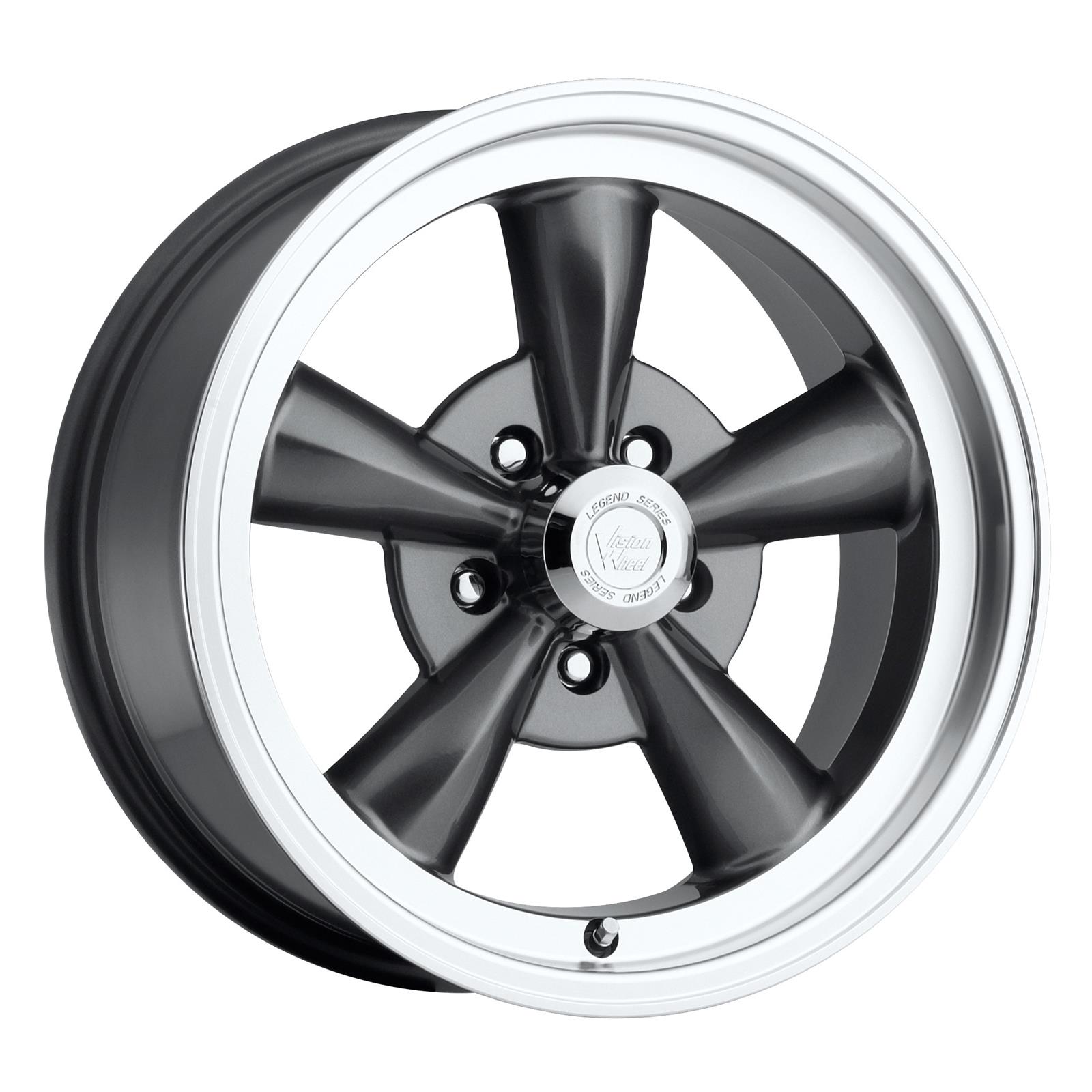 Vision Wheel 141H7873GM0 Vision American Muscle 141 Legend 5 Series Gunmetal Wheels