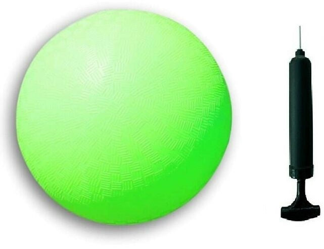 Green Colored Playground with Air Pump and Needle， Bouncy Ball Dodgeball Kick Ball