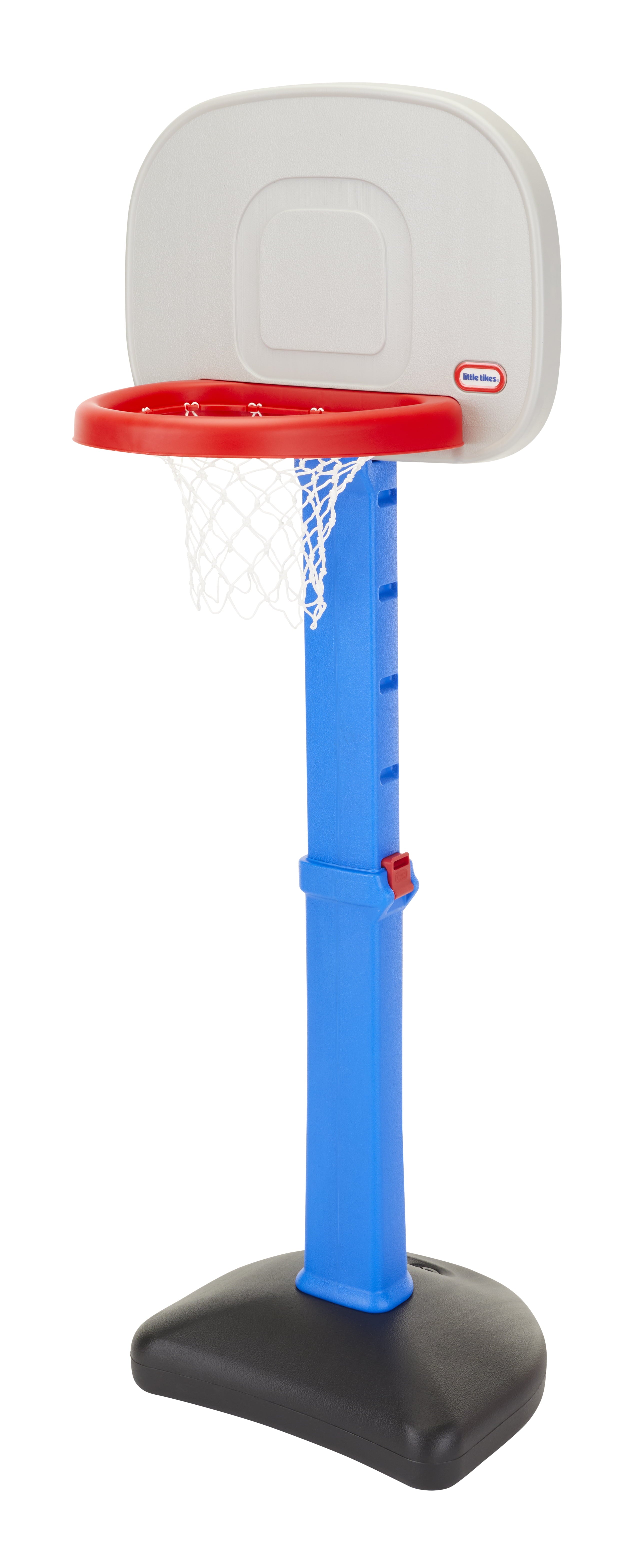 Little Tikes TotSports Easy Score Toy Basketball Hoop with Ball， Height Adjustable， Indoor Outdoor Backyard Toy Sports Play Set For Kids Girls Boys Ages 18 months to 5 Year Old， Blue