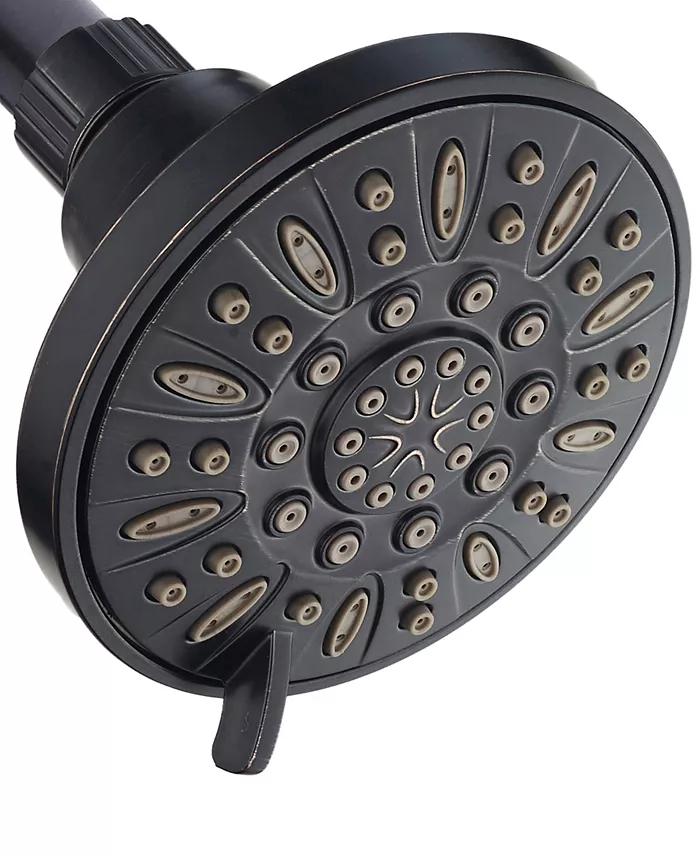 Aquadance High-Pressure Luxury 6-setting Slim line Shower Head with Pause Mode