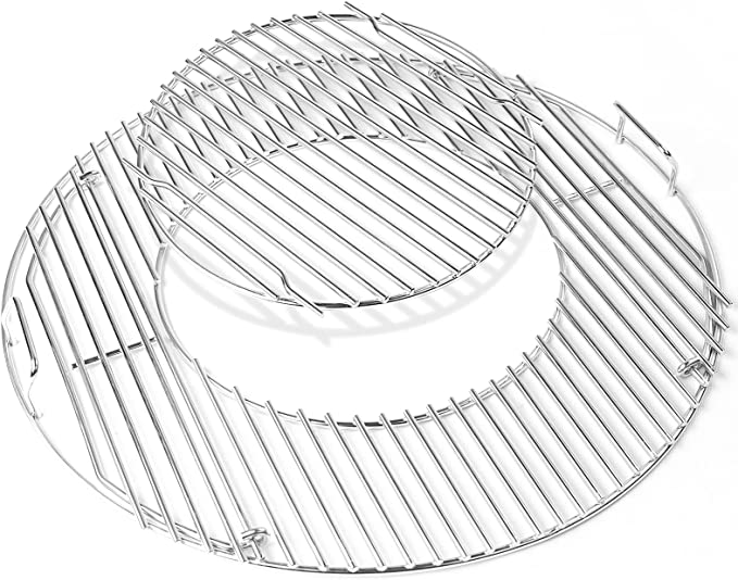 Cooking Grates for Weber 22.5 inches One-Touch Charcoal Grill, 304 Stainless Steel Version