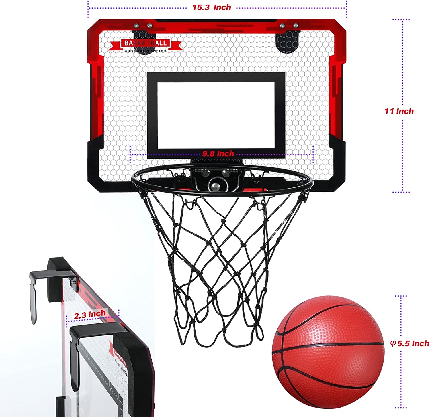 Zmoon Basketball Hoop Indoor for Kids 16.5