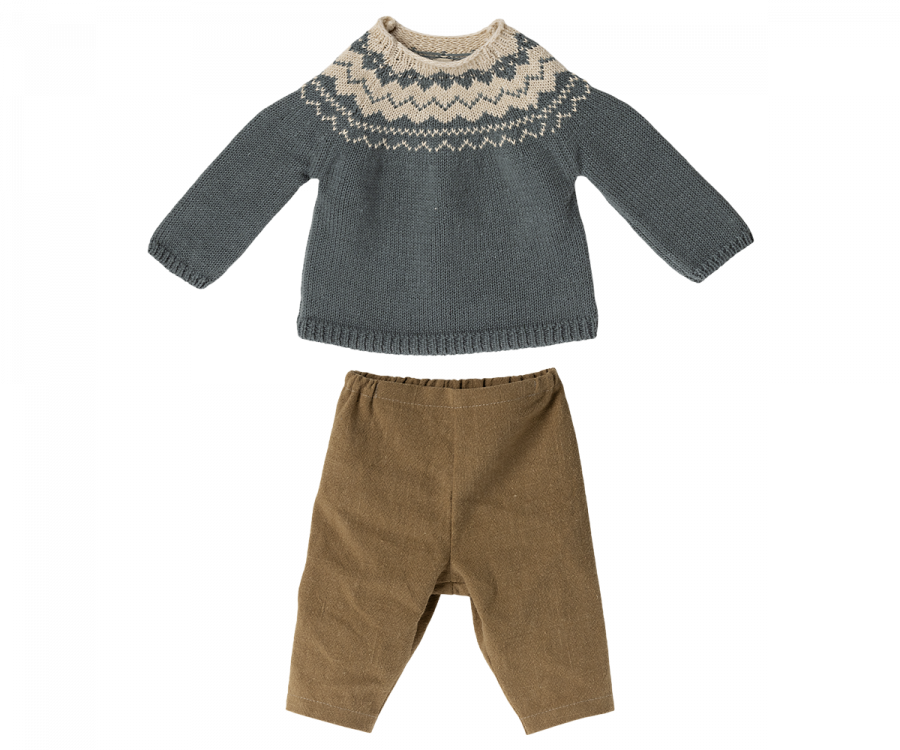 Pants and Knitted Sweater, Size 5