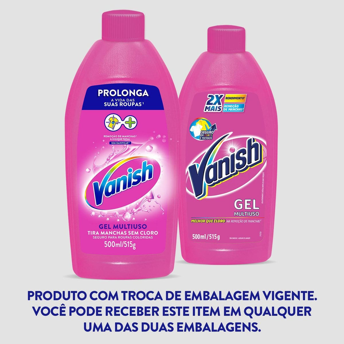Tira Manchas em Gel Vanish Multiuso para roupas coloridas 500ml
