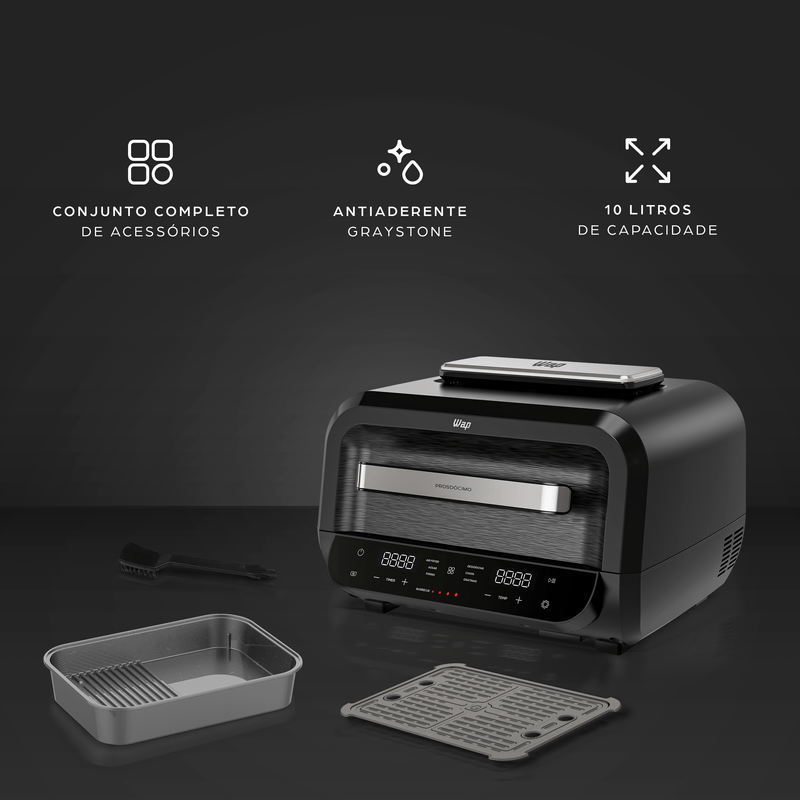 Fritadeira Elétrica Air Fry WAP Barbecue Flame Digital WC AB1050