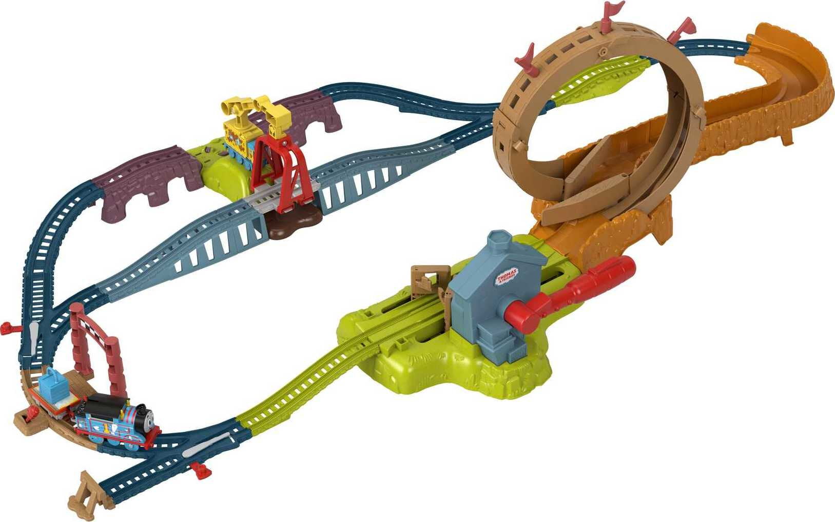 Thomas and Friends Launch and Loop Maintenance Yard Toy Train Set with Motorized Thomas