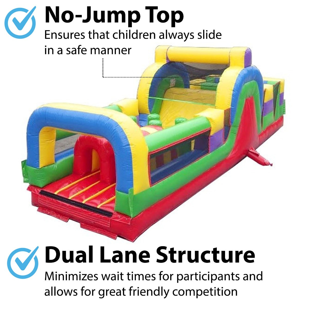 TentandTable Commercial Inflatable Obstacle Course， Retro