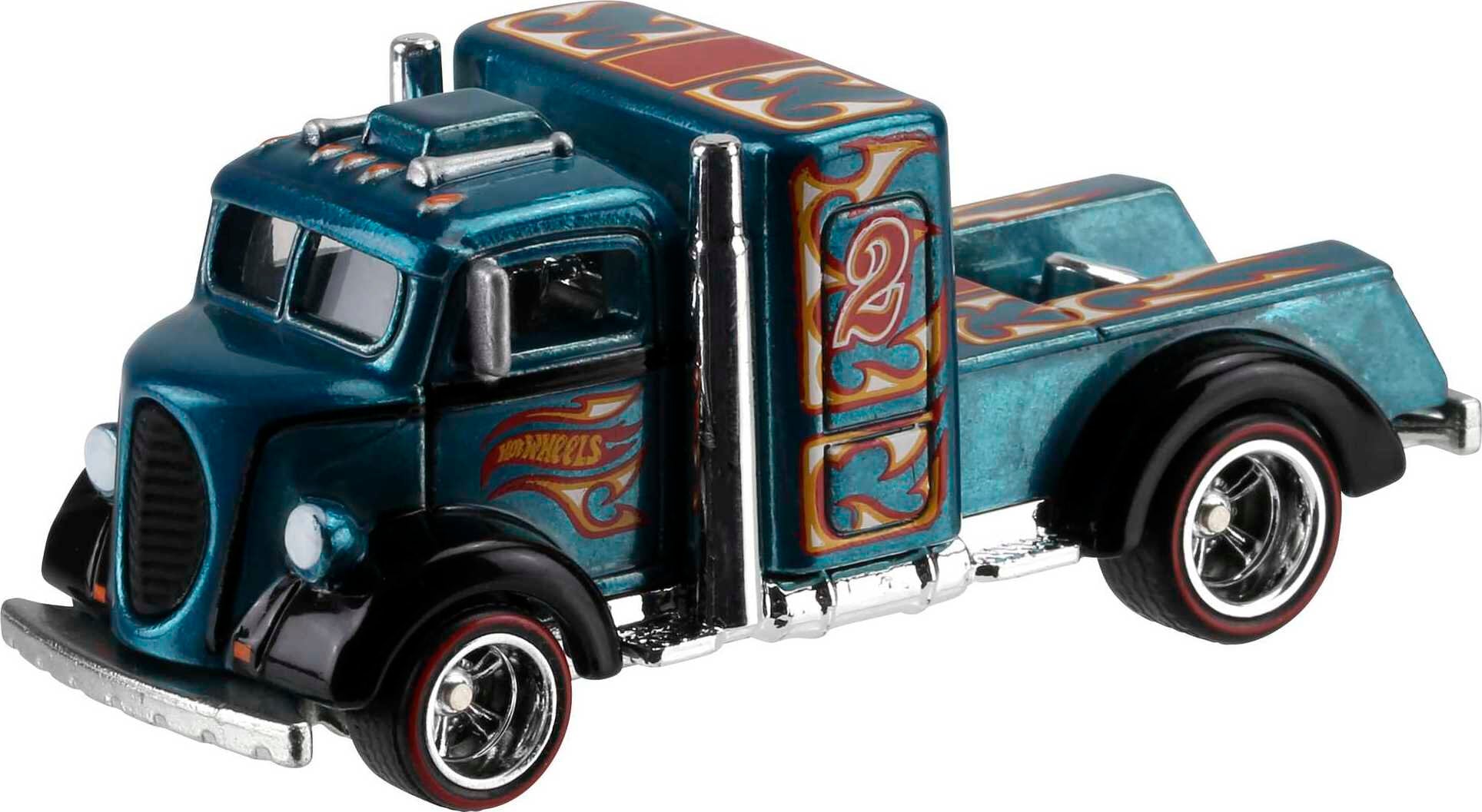 Hot Wheels Custom '38 Ford COE， Die-Cast Collectible Toy Car in 1:64 Scale