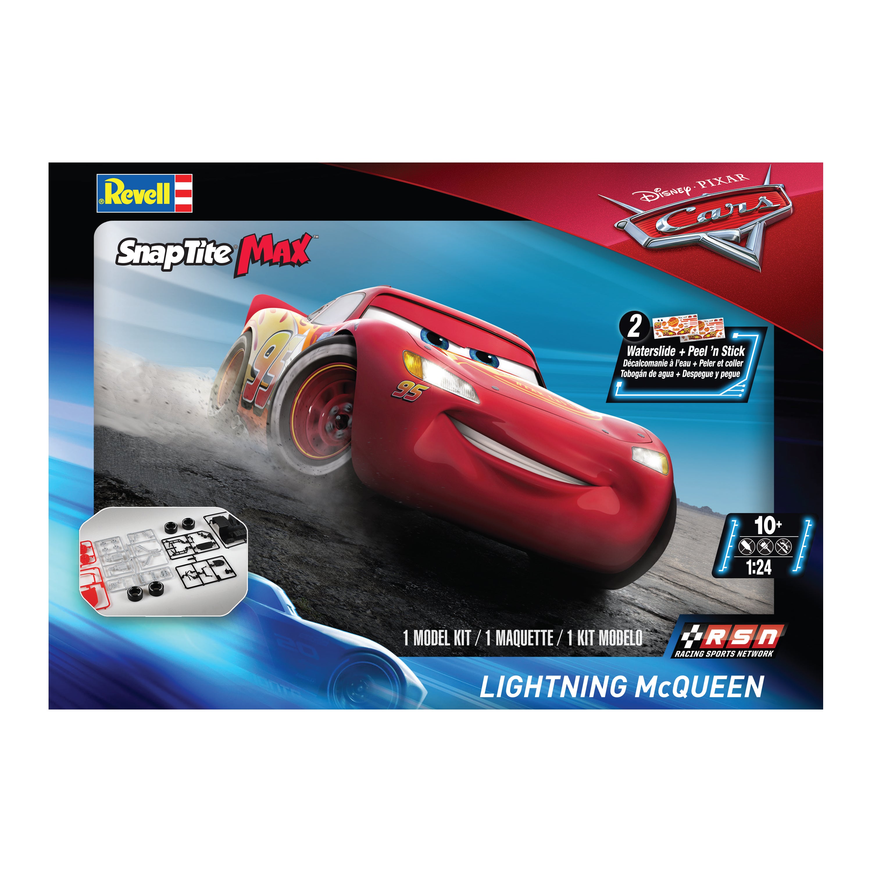 Revell - Disney's Lightning Mcqueen Plastic Model Kit