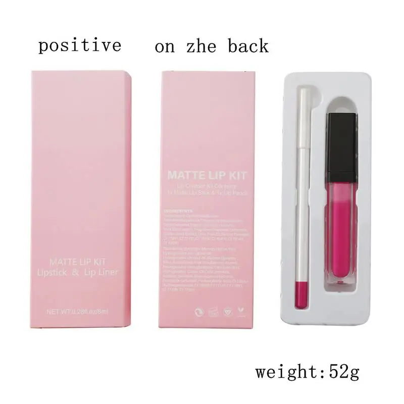 Hot Selling Custom Label Waterproof Liquid Lipstick Lipliner Kit