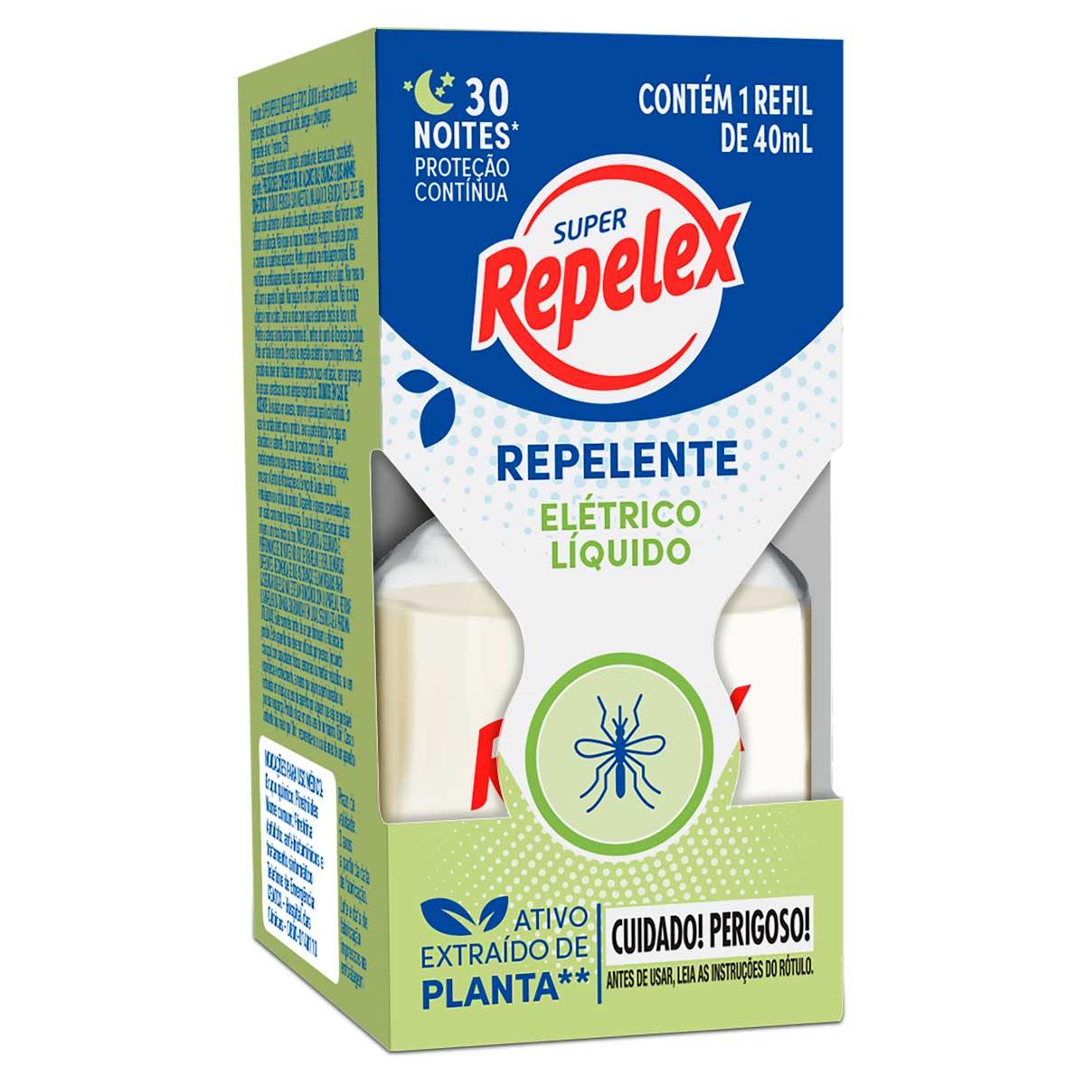 Repelente Liquido Eletrico 30 Noites Repelex 40ml Refil