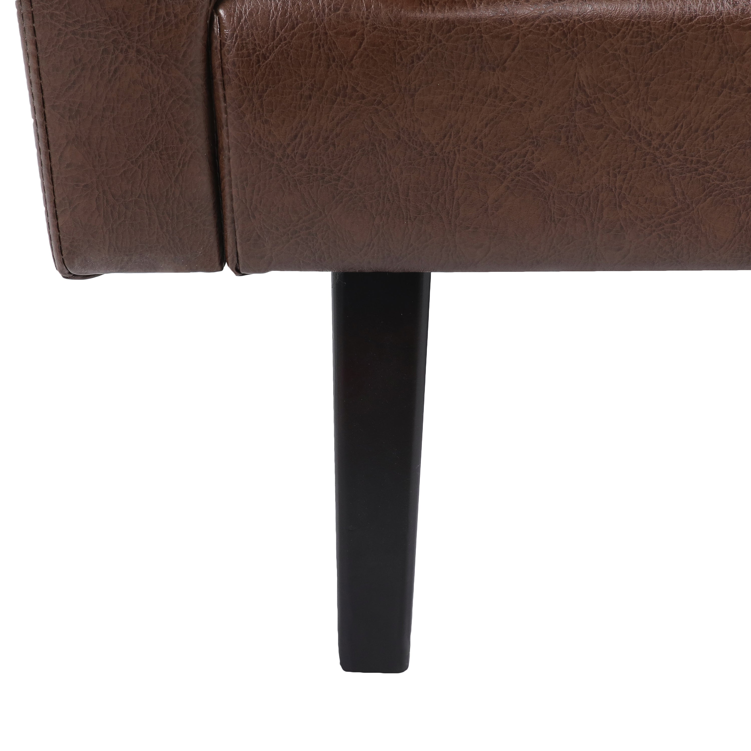 Dowd Mid Century Modern Faux Leather Club Chair