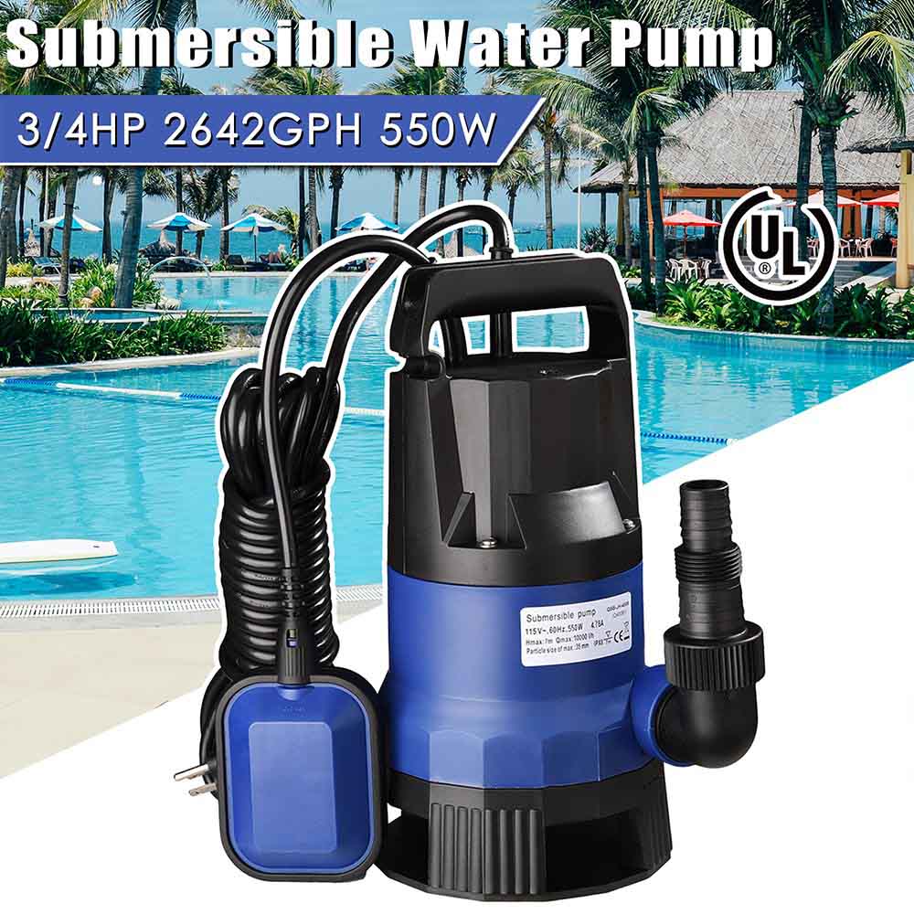 Yescom 550w 3/4 HP Pool Dirty Water Submersible Pump
