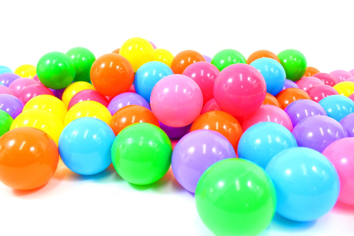 Crush Proof Play Balls 7 Color: Pink， Green， Purple， Red， Blue， Yellow， Orange， 100pc/pk Non-Toxic 