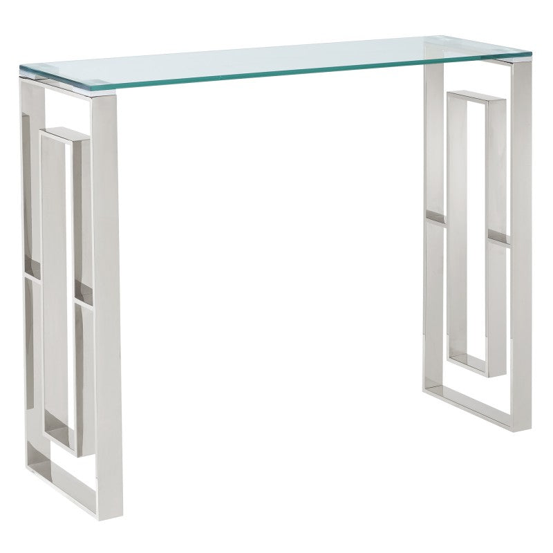 Inspire 502482CH Eros Console Table In Silver