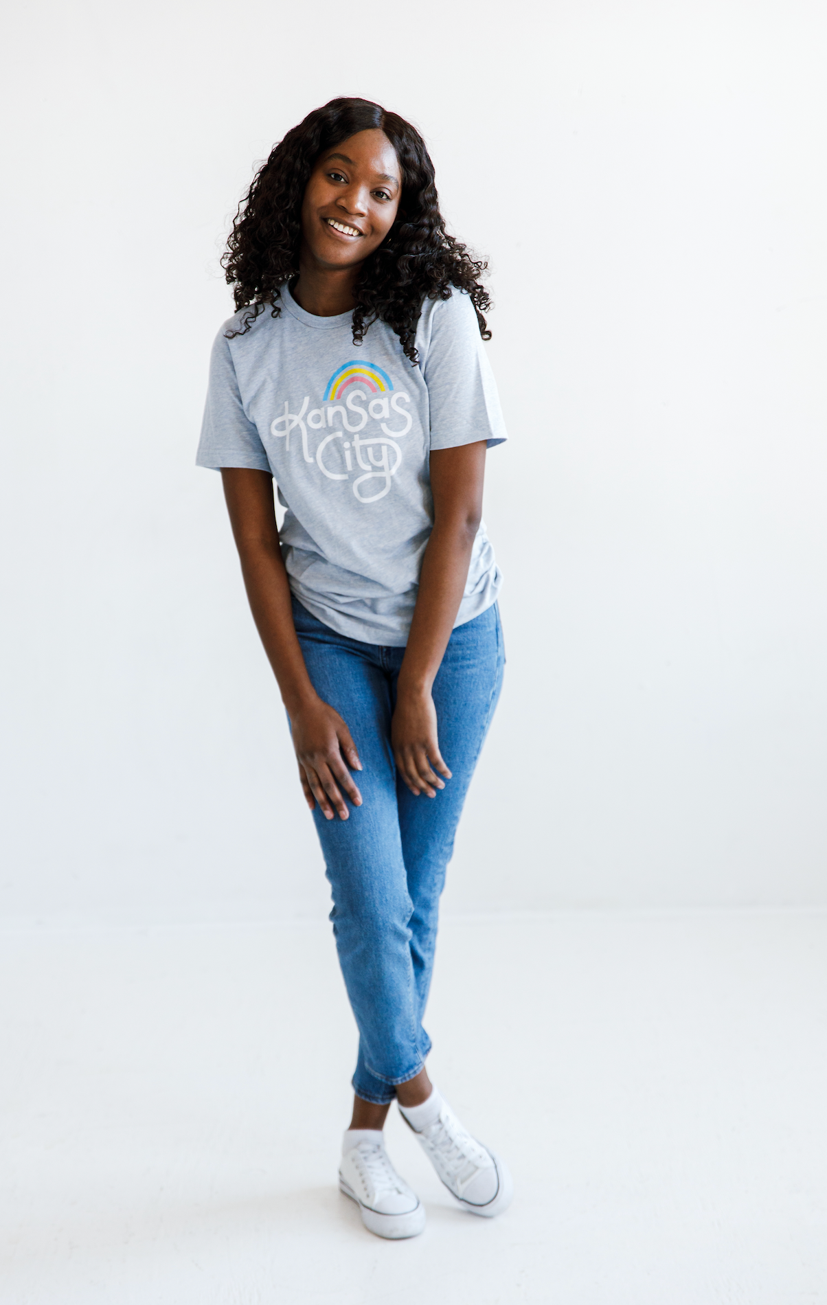 Retro Kansas City T-Shirt - Light Blue