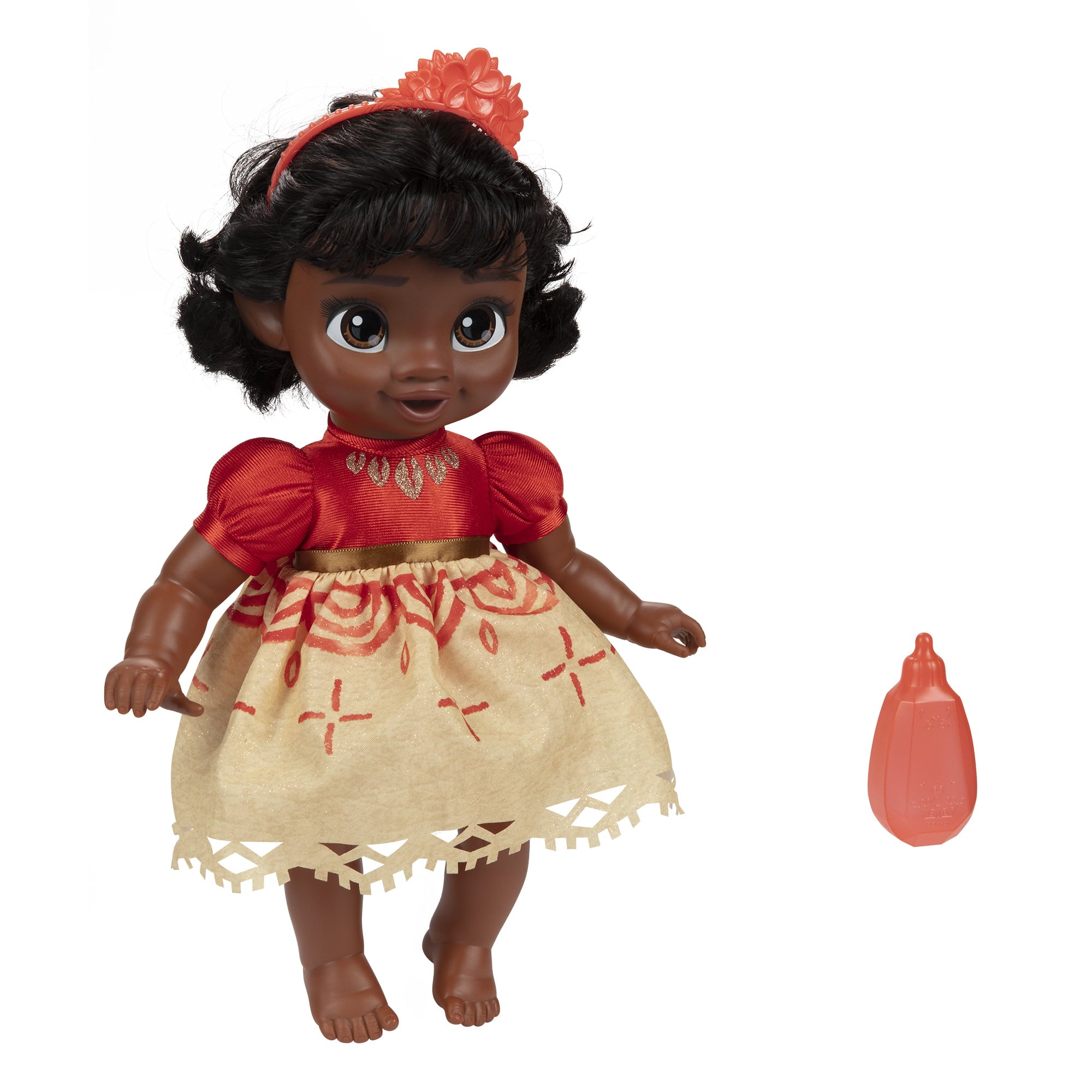 Disney Princess Deluxe Moana Baby Doll Includes Tiara and Bottle for Children Ages 2+