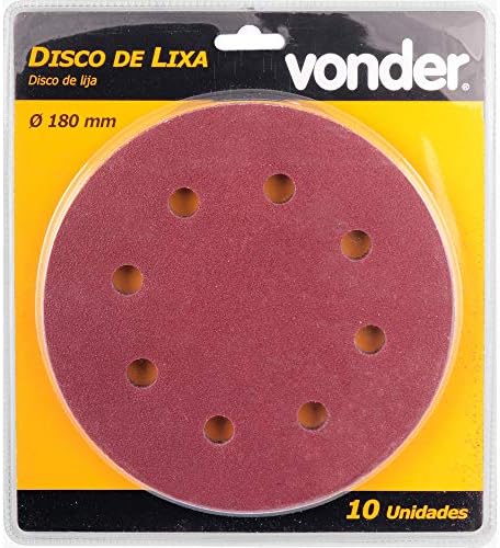 Vonder, Disco De Lixa Com Costado Em Pluma 180 Mm, Gr?o 180, Para A Lixadeira Lpv 750.